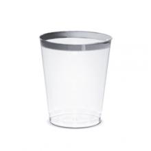COPO 300 ML BORDA PRATA PREMIUM