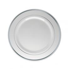 PRATO PARA SOBREMESA BORDA PRATA